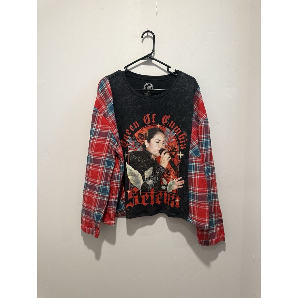 Rework Upcycle Grunge Oversize  Selena Quintanilla Sweater M/L